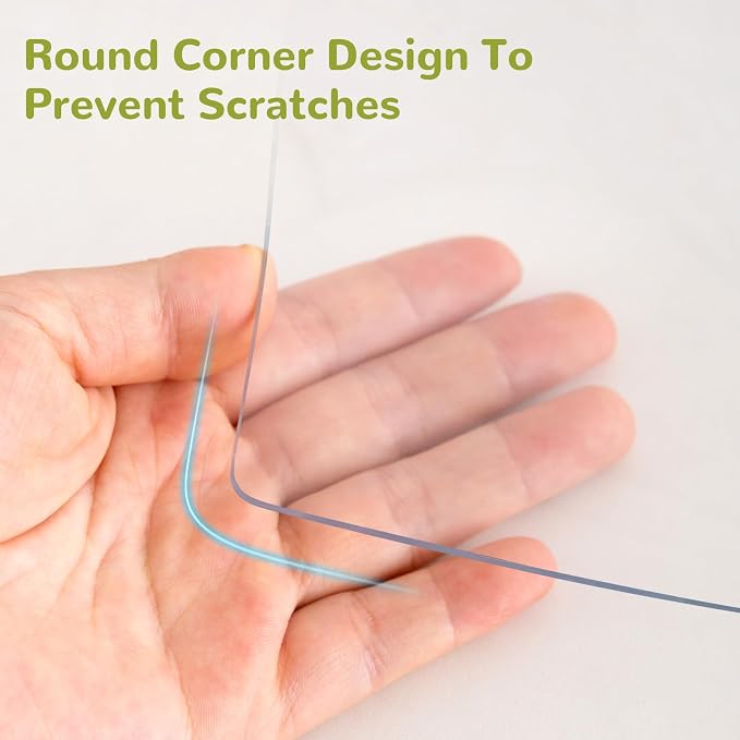 36 x 96 Inch Clear Table Cover Protector, 1.5mm Plastic Table Cover, Waterproof - Image 3