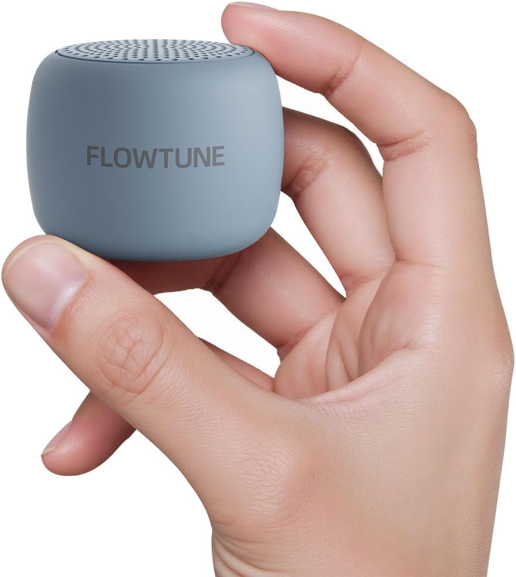 Sound Machine Flowtune White Noise Machine for Baby Adults, Mini Portable Sound Machine for Travel, 6H Timer, 18 Soothing Sleep Sounds Gift (Misty Blue)