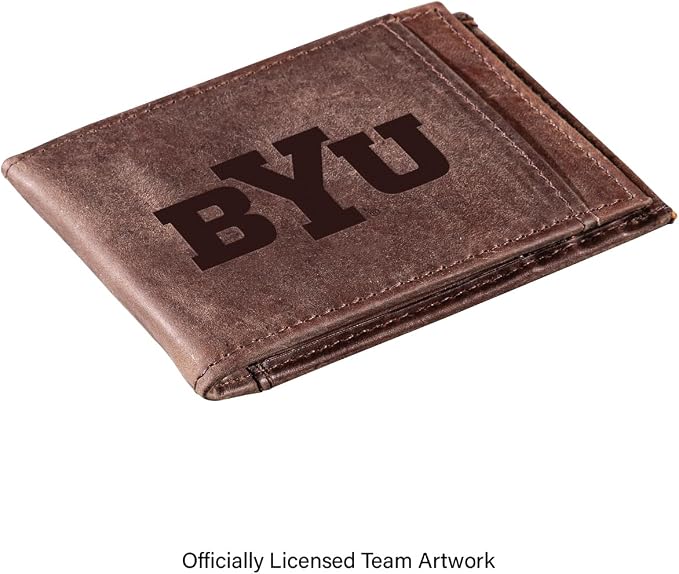 Team Sports America NCAA Brigham Young University Front Pocket Slim Wallet - Image 2