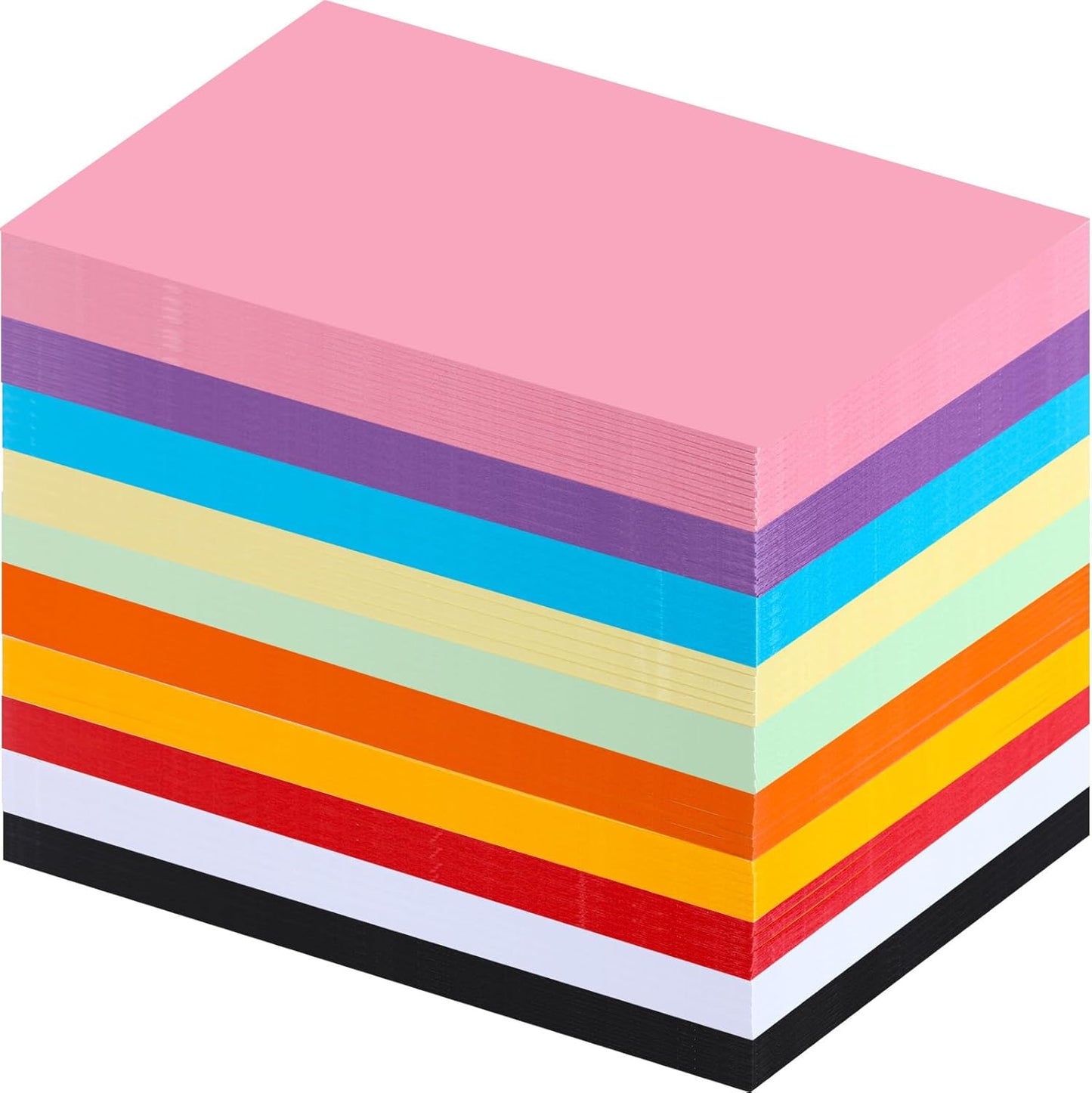 Harloon 500 Sheets Construction Paper Bulk Heavyweight A4 Size Thick Construction Paper Cardstock for DIY Craft Supplies(120 GSM,Multi Colors)