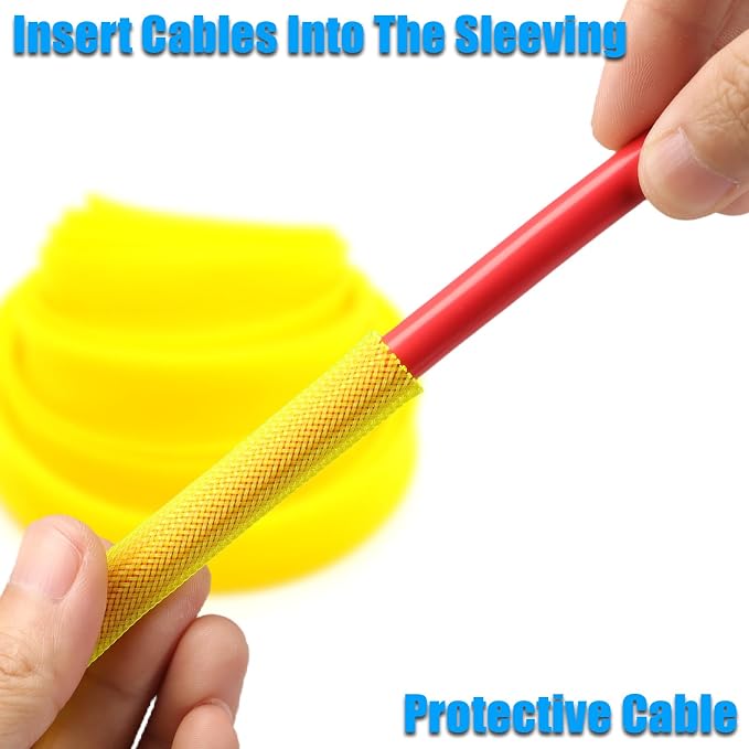25ft PET Expandable Braided Cable Sleeve 1/6inch Pet Braided Cable Sleeve - Image 4
