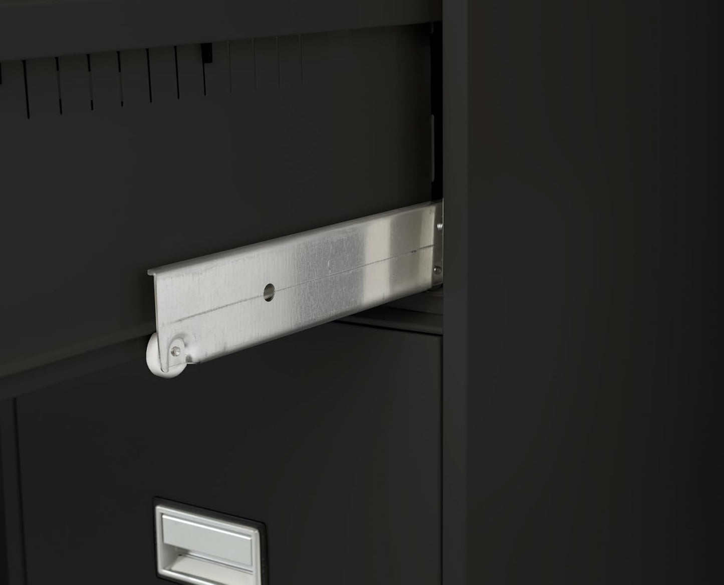 31 inch 2-Drawer Vertical Fireproof File Cabinet – Legal and Letter Size Filing – Key Lock – Water Resistant Seal – Fire and Impact Rated – Black Finish – Model LGL2W31B