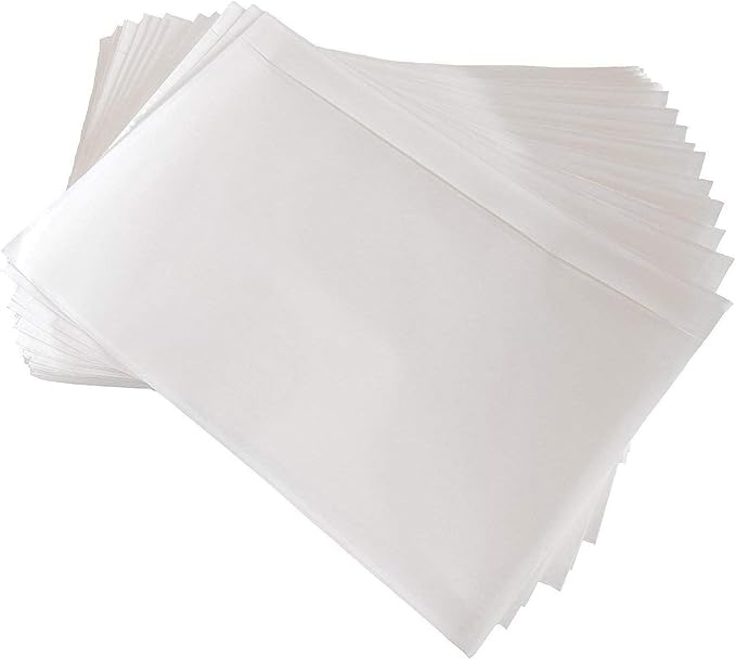 7.5" x 5.5" Clear Self-Adhesive Top Loading Packing List/Shipping Label - Image 2