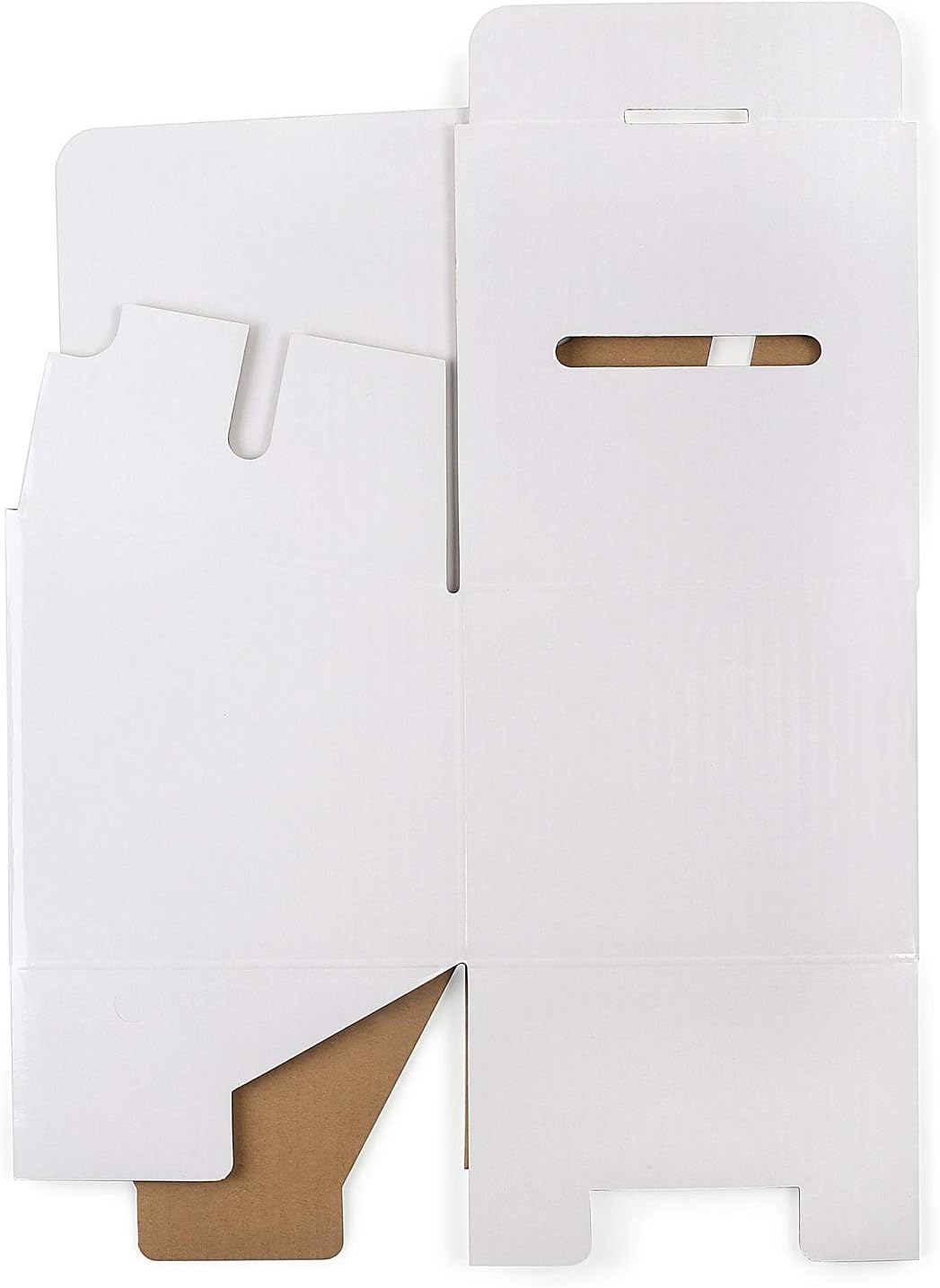 White Card Box XL raffle ticket box Corrugated Ballot and suggestion box with wide slot Donation Box & Removable Header for fundraising events 10.5H x 10.5W x 10D, Display area 11" x 10.5"(10 pack)