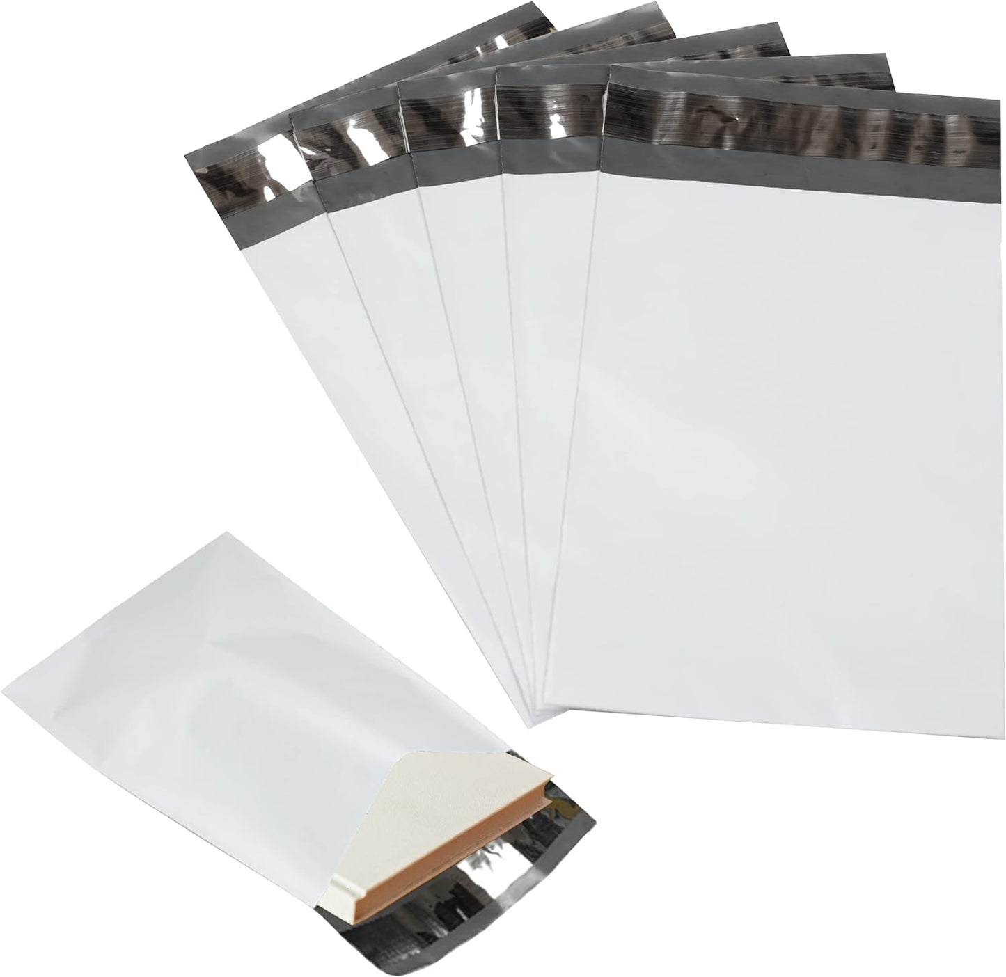 150 Pack Secure Seal White Poly Mailers - Safe Shipping with 32x32 Mailers - Self Sealing 2 Mil Poly Shipping Envelopes