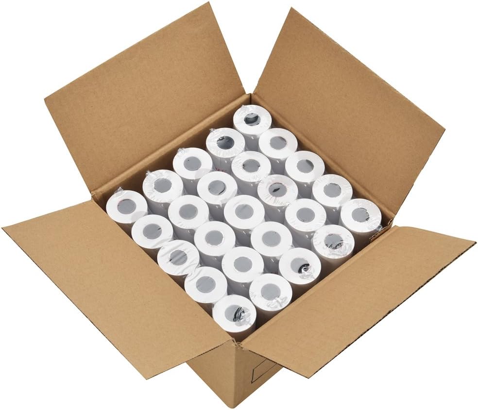 MFLABEL 100 Rolls 2 1/4" x 165' Thermal Paper Cash Register POS Receipt Paper
