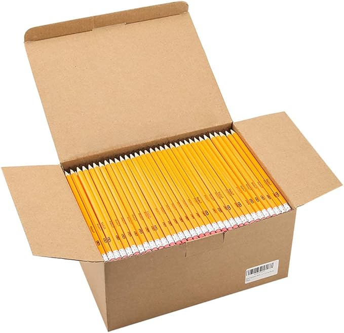 Madisi Wood-Cased #2 HB Pencils Bulk, Pre-sharpened | Box of Number 2 Pencils by Madisi