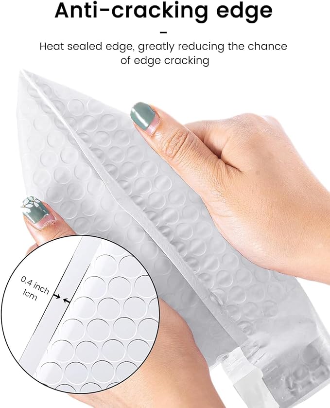 GSSUSA White Bubble Mailers 4x8 Small Padded Envelopes 800 Pack, Strong - Image 5
