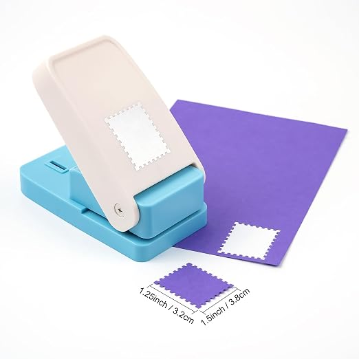 Stamp Punch, Stamp Puncher, Large Rectangular 1.5x1.25 inch Postage Stamps Punch - Image 4
