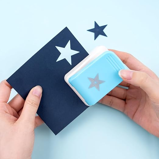 Star Hole Punch, 1.4 inch Star Paper Punch, 3D Embossing Lucky Stars Paper - Image 7