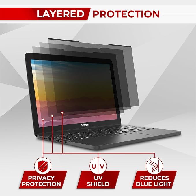 SightPro Magnetic Laptop Privacy Screen 14 Inch 16:10 - Image 9