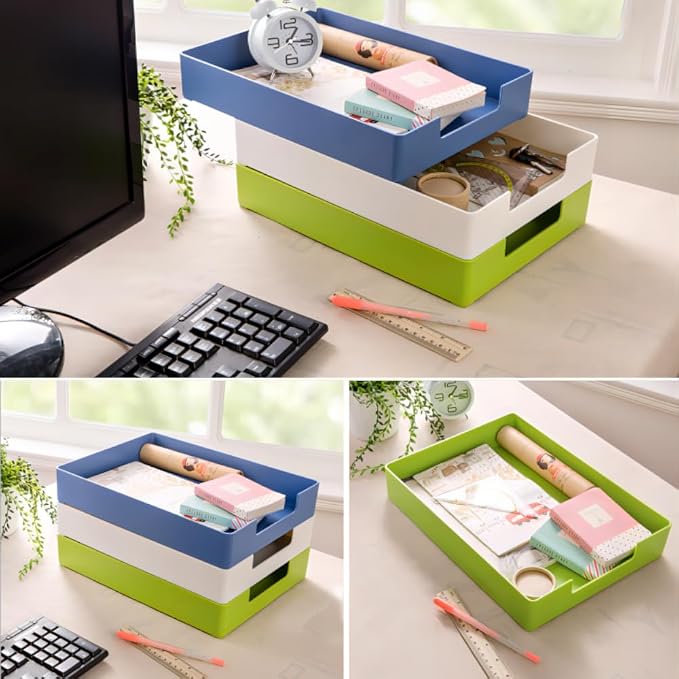 Letter-Size Tray, Desk Drawer Organizer, A4 Plastic Paper Tray, Plastic Paper - Image 5
