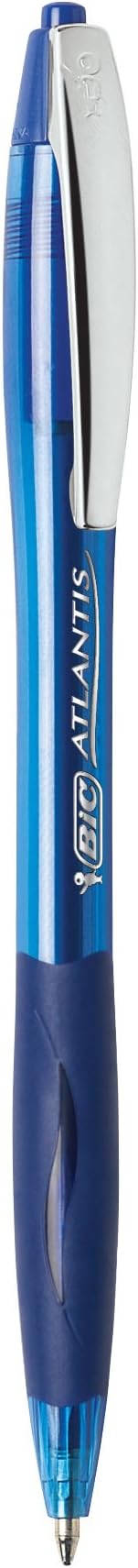 BIC Glide Blue Retractable Ballpoint Pens, Medium Point, 2-Count Pack, Ultra - Image 3