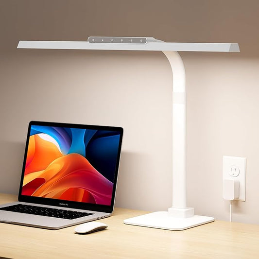 24W Clamp on Desk Lamp for Home Office, Touch Control Light by SEOUFRDZ