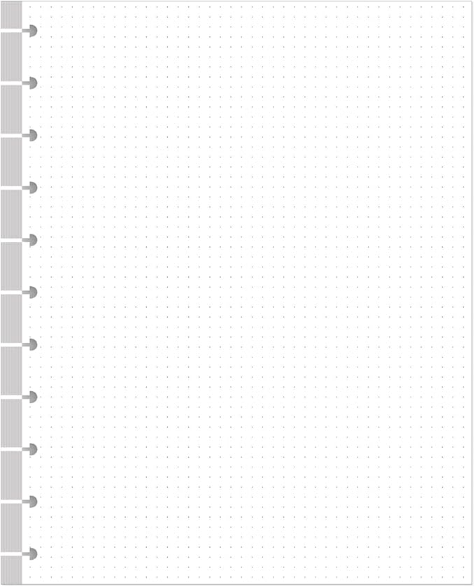 A4 TUL Discbound Dotted Refill Paper, 11-Disc Dot Grid Filler Paper, 100Sheets by Yaridar