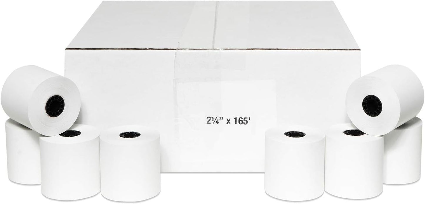 2-1/4 X 165 Thermal Paper Rolls Sharp Cash Register (50 Rolls)