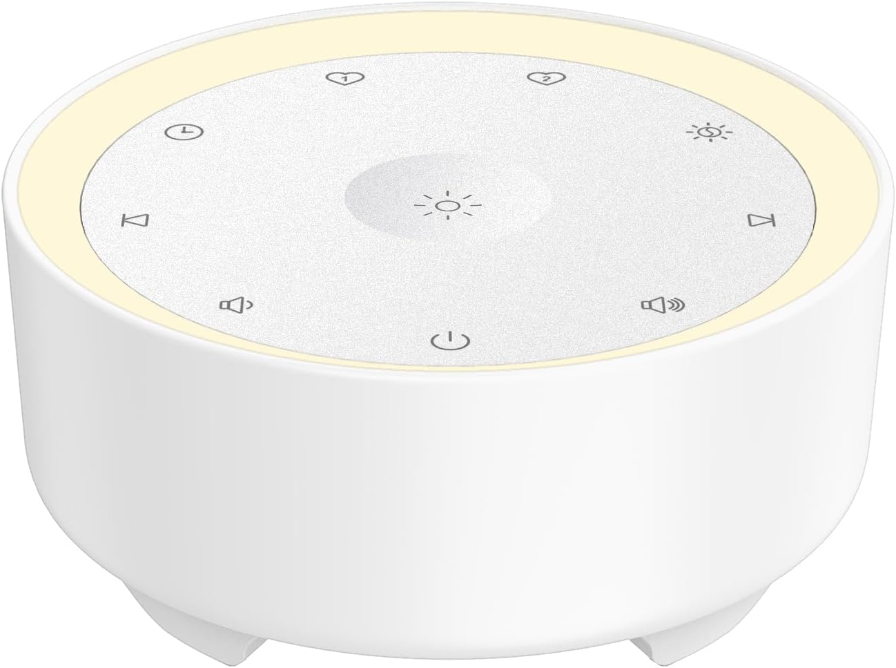 Kipcush Sound Machine & Night Light for Adults/Baby/Kid. White Noise Machine with Max 8H Timer & 20 Soothing Sleep Sounds. Small Size & Portable Design for Bedroom, Office, Travel. Favorites Buttons