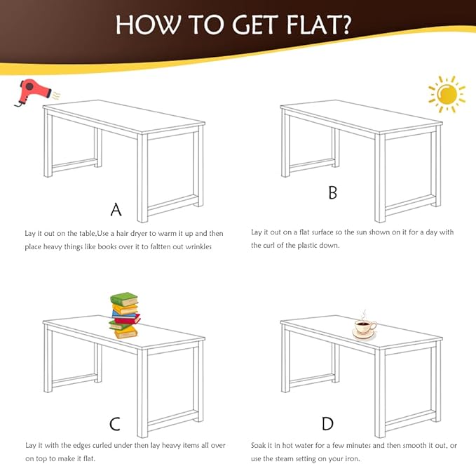 Clear Table Top Protector Plastic Wipeable Table Cloth Cover Pad Thick - Image 6