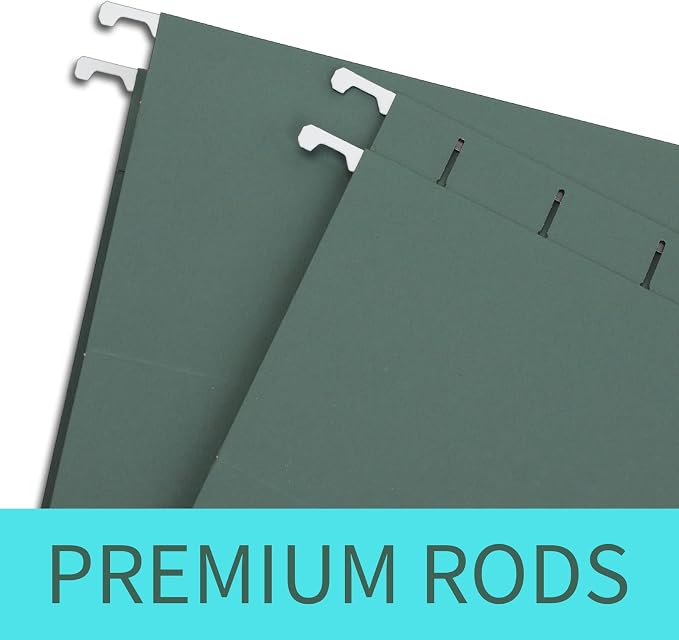 HERKKA Extra Capacity Hanging File Folders, 60 Pack Reinforced Letter Size - Image 4
