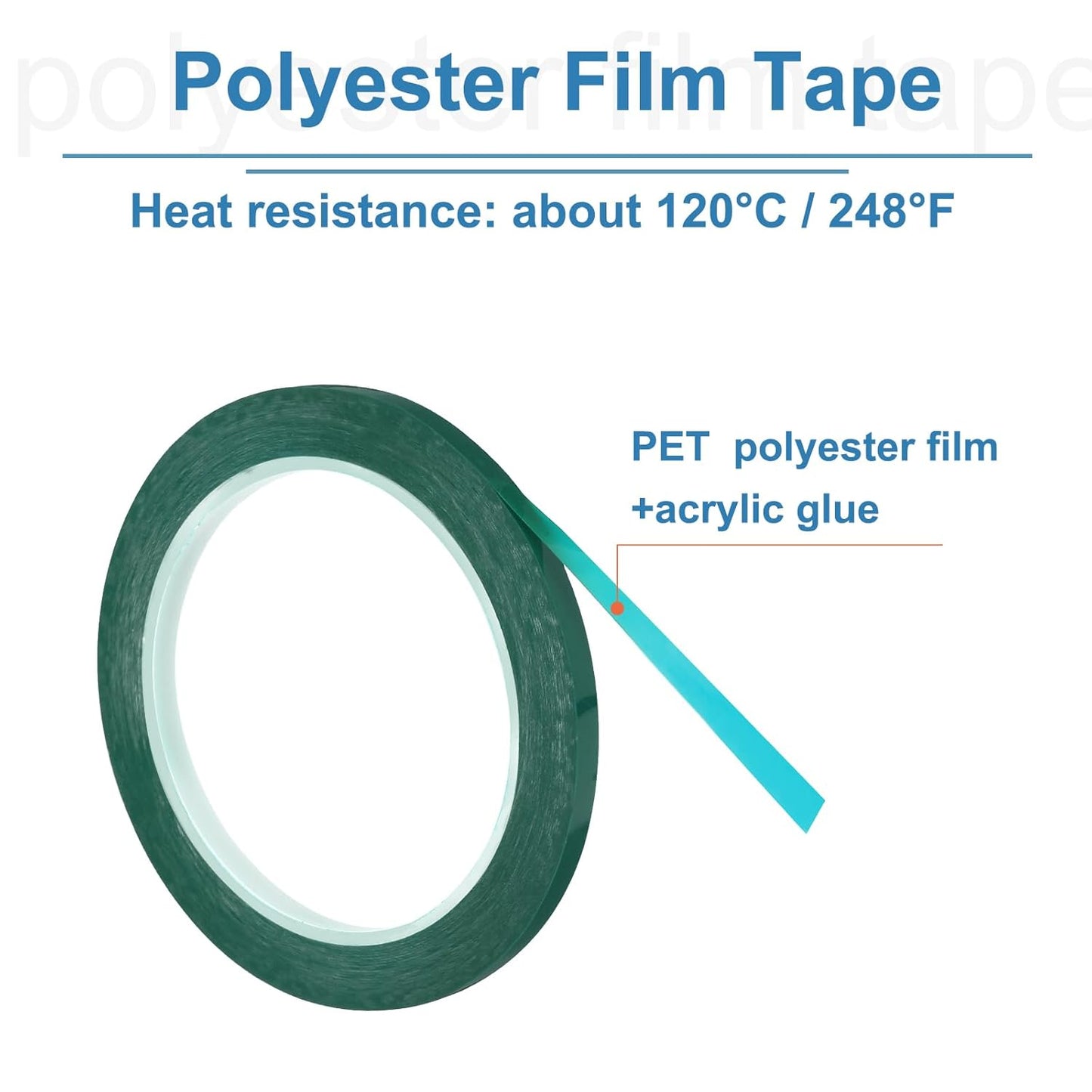 uxcell 1/4" x 60 Yard Graphic Tape Whiteboard Grid Marking Tape Pinstripe Chart Line, Green