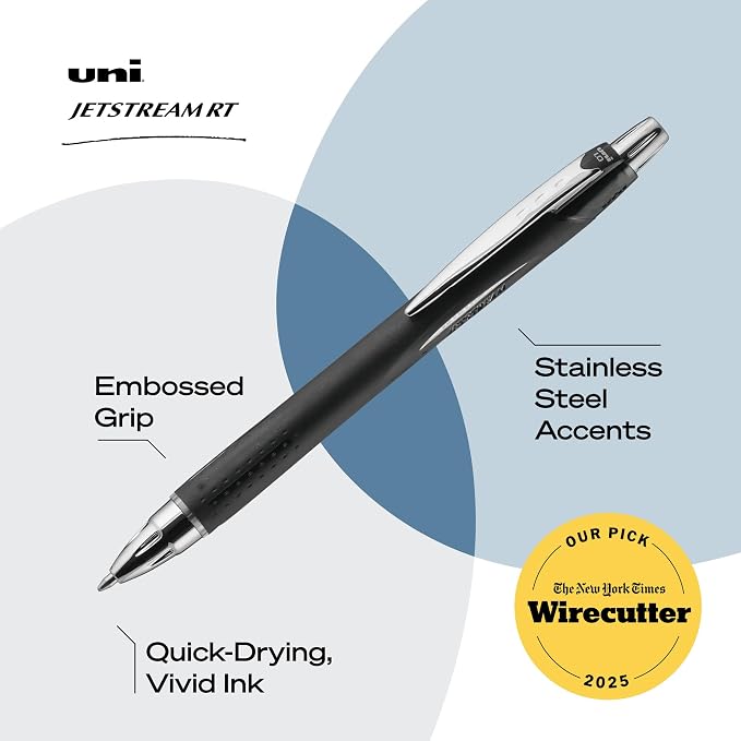 uniball Jetstream RT Ballpoint Pens, Fine Point, 12 Pack - Image 3