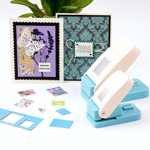 BAOFALI 3Pcs /Set Stamp Puncher Stamp Punch 1x0.8 &1 &1.25x1.5inch Postage - Image 3