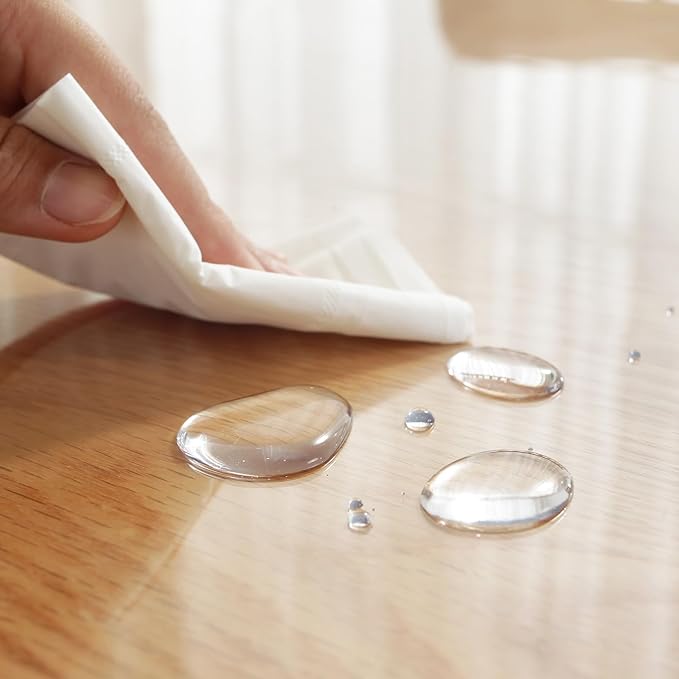 LovePads Clear Table Cover Protector, 42 x 84 Inch 2mm Thick Plastic Table Cover - Image 7