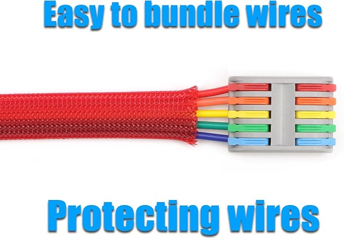 25ft PET Expandable Braided Cable Sleeve 3/8inch Pet Braided Cable Sleeve - Image 6