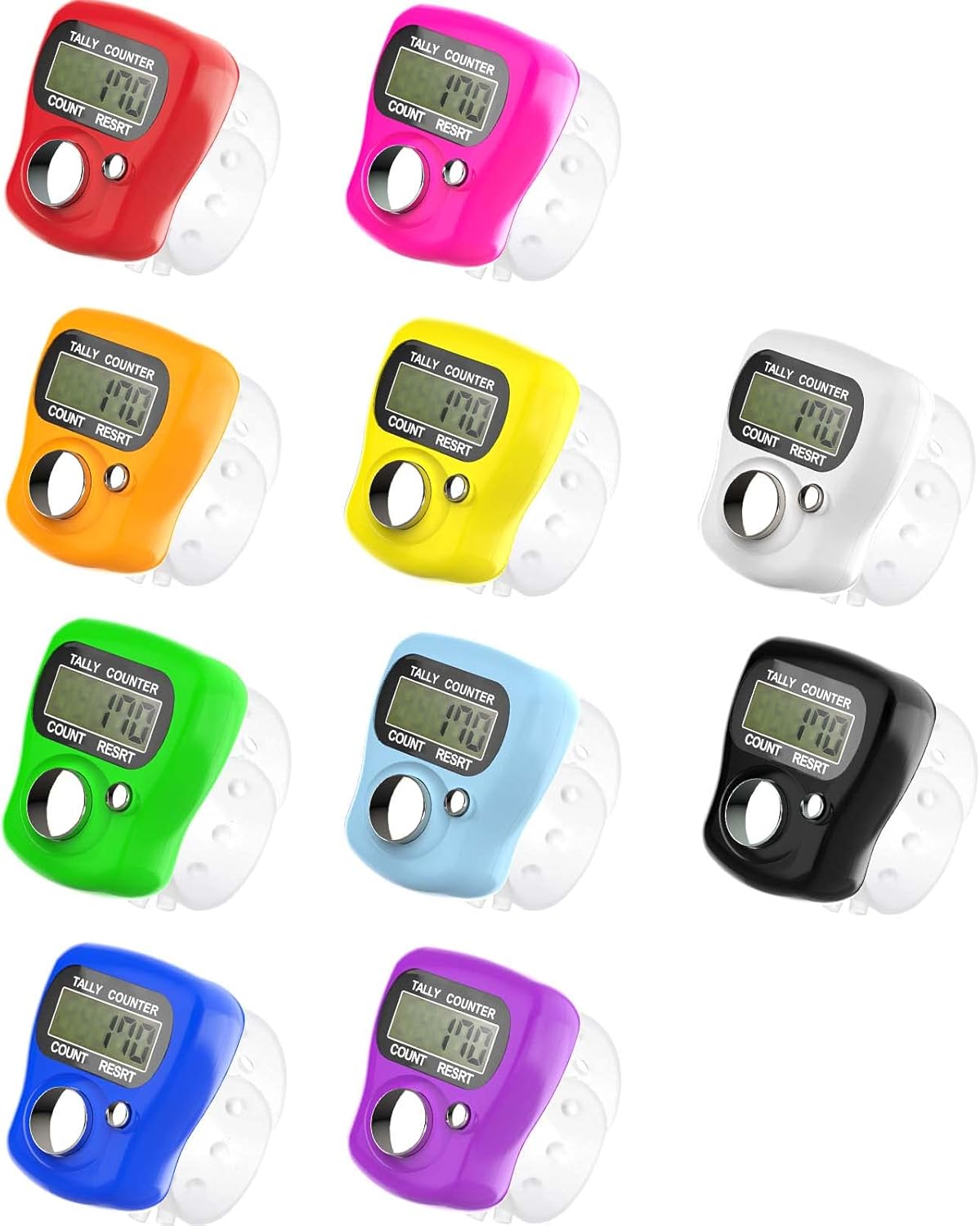 KTRIO Electronic Finger Counter, Mini LCD Digital Display Tally Counter 5-Digit Number Count Clicker, Counters Clickers for Knitting, Crochet, Coaching, Lap, Golf, Toddler & Fidget