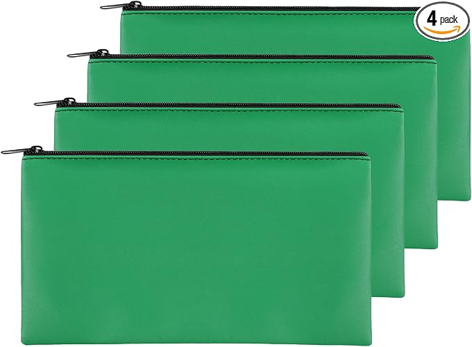 4Pack Money Bag 11 X 6", Safe Durable Waterproof Bags by Joyberg