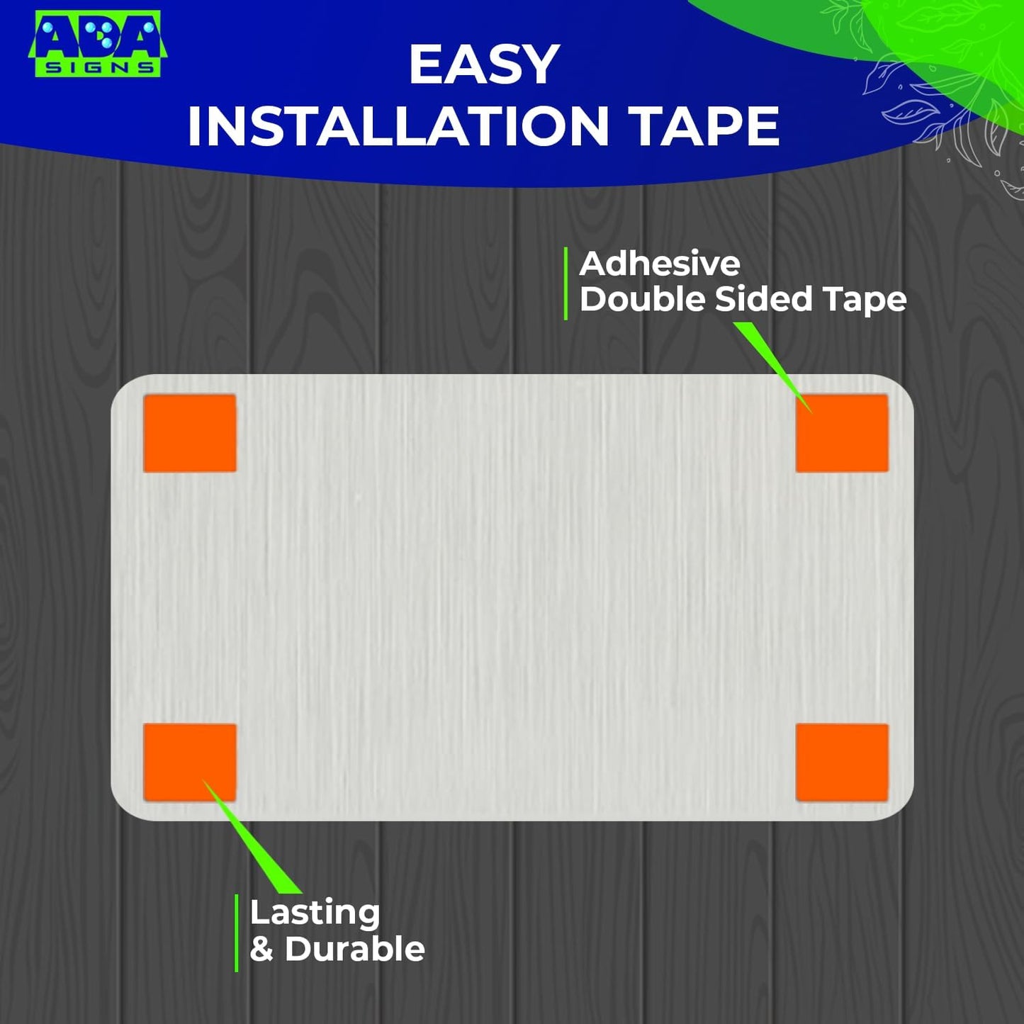 Not An Exit Sign for Business - Office Signs, Aluminum Brushed Silver, Tamper-Proof, Heavy Duty Mounting Tape, Easy Install, Office Décor, ADA Compliant, Grade 2 Braille (7” W x 4” H) ADASigns.org