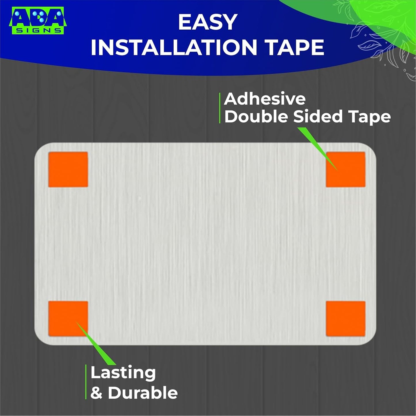 ADASigns Laundry Signs 7" W x 4" H - Durable Brushed Aluminum with Grade 2 Braille - Easy Installation with Strong Double Sided Tape - ADA Compliant Office Door Signs for Businesses & Offices