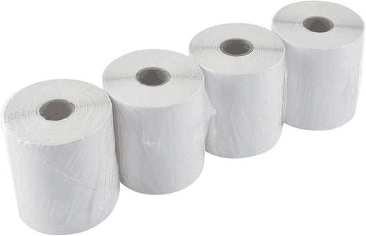 L LIKED 4"x 6" Direct Thermal Labels White Perforated Shipping Labels, 250 Labels per Roll, 4 Rolls - Compatible with Direct Thermal Printers