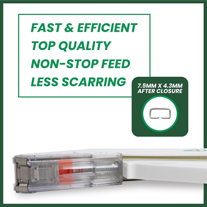 AHS Sterile Skin Stapler, 35 Wide Preloaded Staples, Vet and Medical First Aid - Image 4