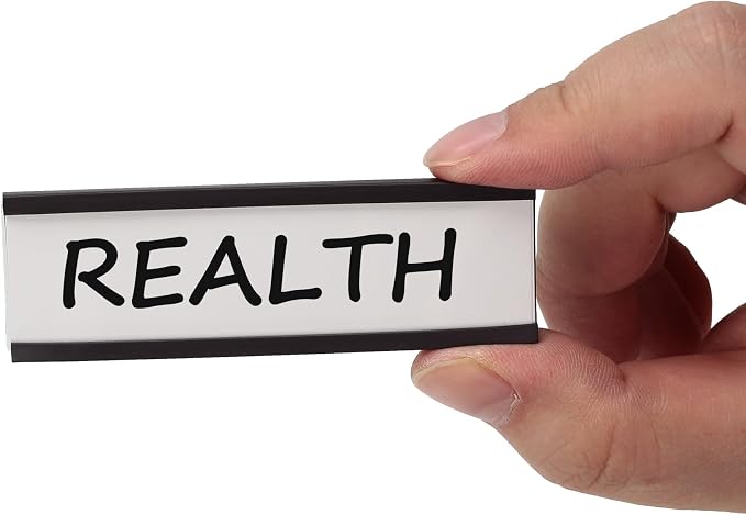 Realth C Channel Magnetic Label Holders 70 Pack 1'' x 3'' - Image 5