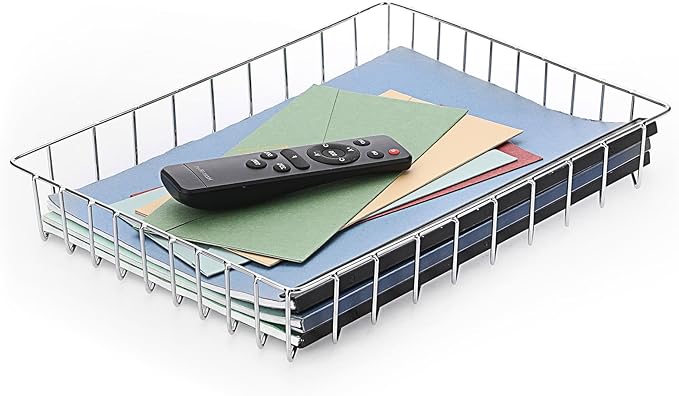 BTSKY Multipurpose A4 File Tray Wire Desk Tray Organizer Elegant Letter Size by BTSKY