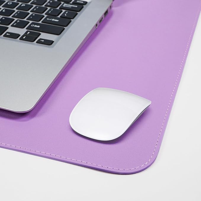 AFIING Cork Desk Mat 35.4" x 17", Dual-Sided Natural Cork & PU Leather Desk Pad - Image 5