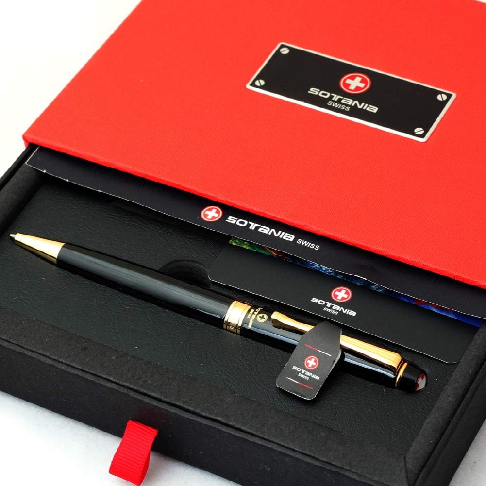 Swiss Engraved Pen – Free Custom Engraving, Refillable Ballpoint, Personalized Luxury Pen for Men & Women