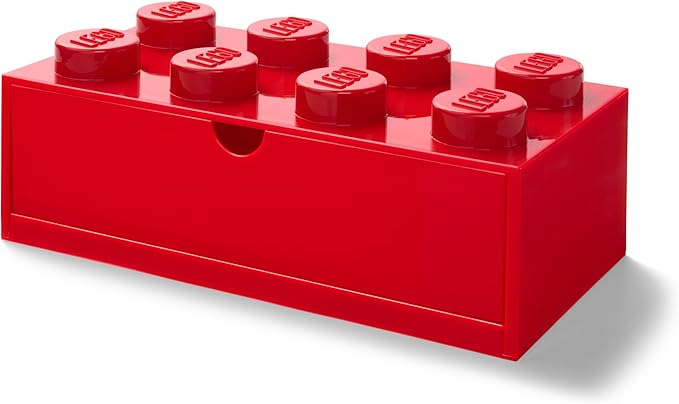 Room Copenhagen Lego Storage Brick 8 Desk Drawer, 8-Stud Stackable Tabletop by ROOMCopenhagen