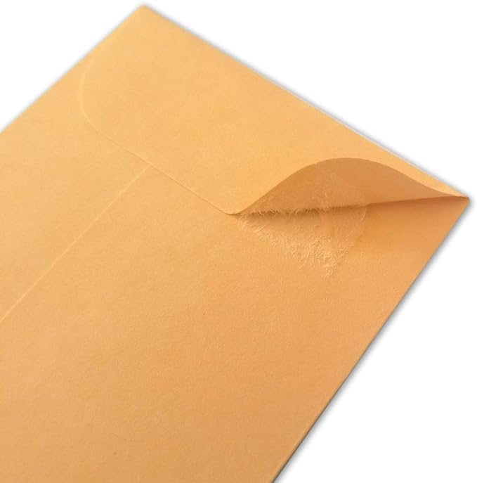 Xxcxpark 200PCS #1 Coin Envelopes 2.25x3.5 inches Brown Kraft Envelopes Classic - Image 7