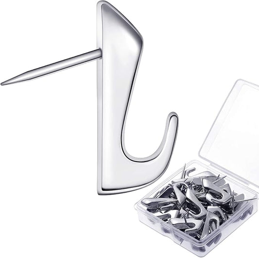 Hotop 30 Pcs Push Pins Picture Hooks 20 Lbs Thumbtacks by HOTOP