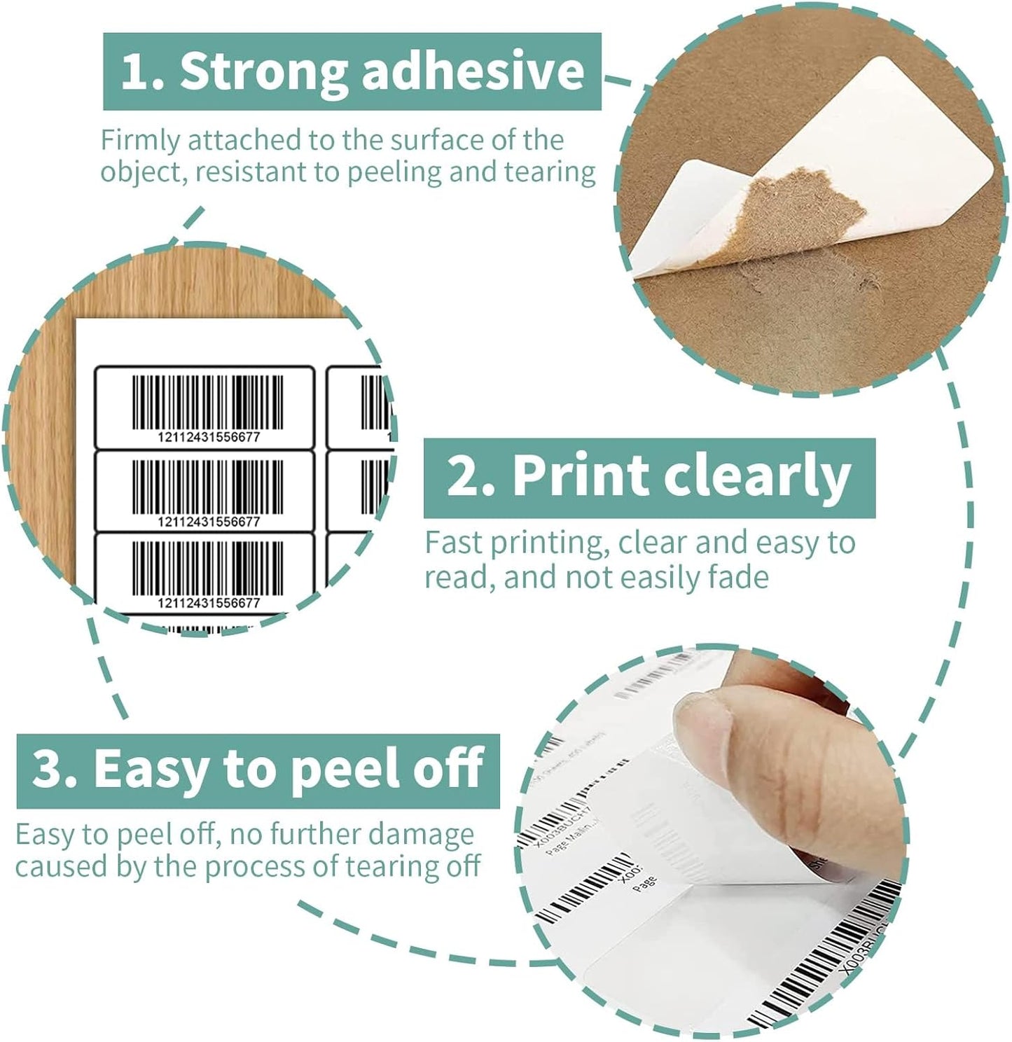 30 up Labels 1" x 2-5/8" Shipping Address Labels, FBA SKU Barcode Tags, 1000 Sheets 30 Per Page Mailing Labels for Laser/Inkjet Printers