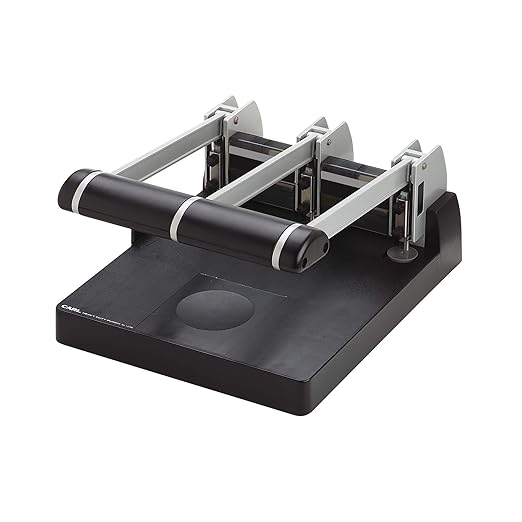 CARL, Heavy Duty 3-Hole Punch – 150 Sheet Capacity, Precision Alignment by CARL