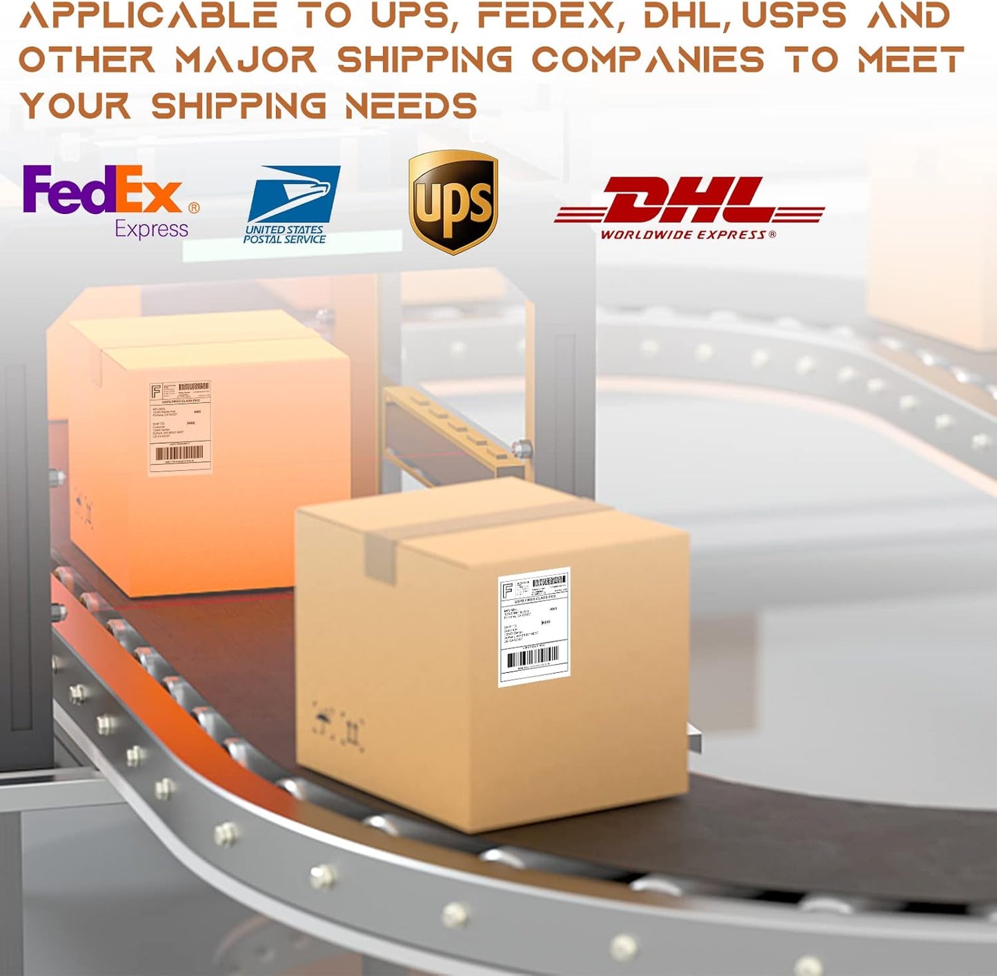 MFLABEL Fanfold 4" x 6" Direct Thermal Shipping Labels (1 Stack, 1000 Labels) – White Perforated Labels for Thermal Printers – Compatible with Zebra, Rollo & More – No Ink Needed, Smudge-Proof