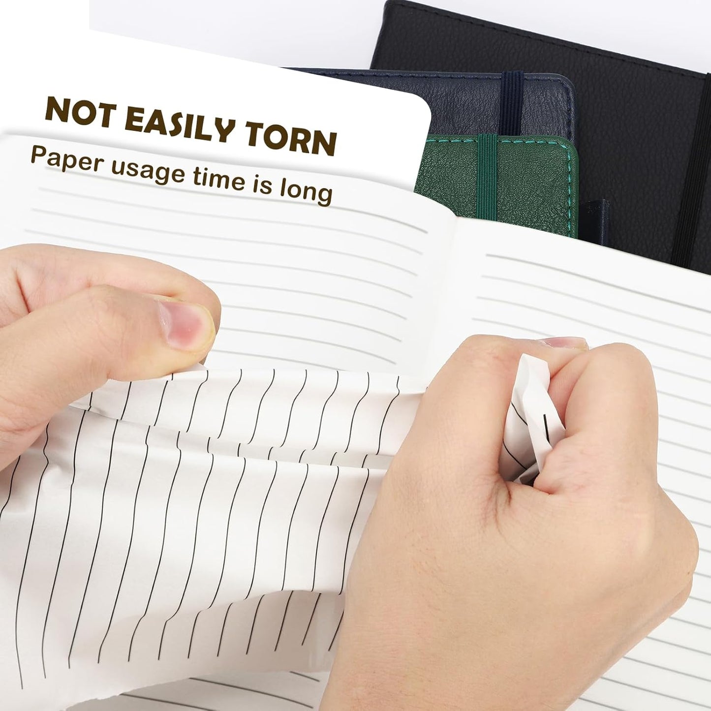 Stone Paper Notebook for Women Men, A5 Waterproof Notebook Hardcover Executive Journal, Ruled Notebooks for Writing, Business, Work ＆ School, 160 Pages Notebook with Gift Box (A5 Pink)