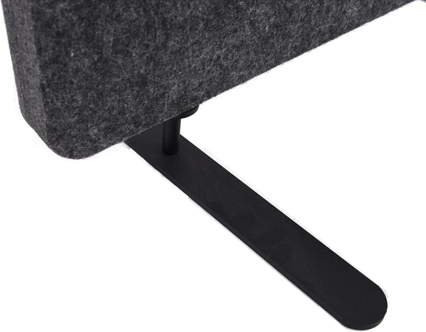 ReFocus™ Raw Freestanding Acoustic Room Divider 3 Pack – Reduce Noise and Visual Distractions with This Lightweight Room Separator (Ash Gray, 24" X 62")