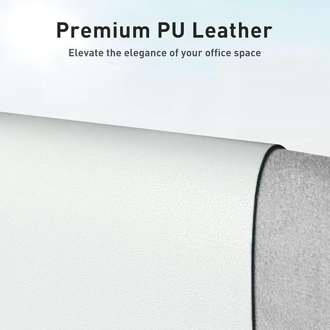Aothia Faux Leather Desk Mat – Large Mouse Pad, Non-Slip PU Leather Blotter - Image 2