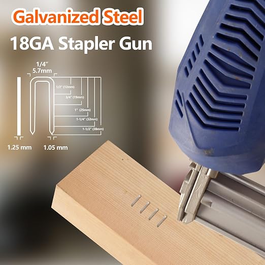 1000-Count 3/4 Inch Length 18 Gauge 1/4 Inch Narrow Crown Staples, Heavy Duty - Image 7