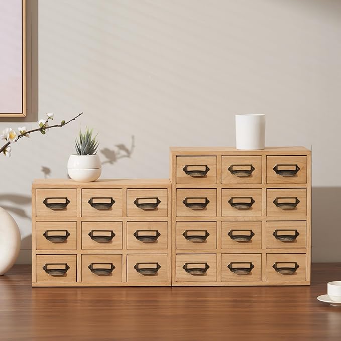 KIRIGEN Wooden Desk Storage Cabinet - Image 2