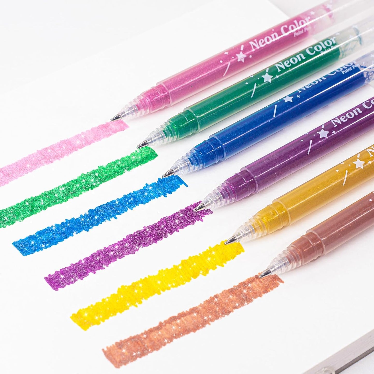 glitter gel pen 36 Colors,Metallic Vibrant Sparkle gel pens for coloring,glitter pens for adults,colored gel pens for Adult Coloring Books and Drawing (12)